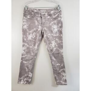 Y2K Express Jeans Womens Size 10 Gray Tie Dye Stella Hippie Retro Cottagecore